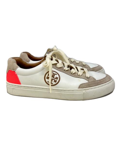 TORY BURCH（トリーバーチ）TORY BURCH (トリーバーチ) スニーカー　TORY BURCH（トリーバーチ）　 ホワイト×グレー サイズ:25cmの古着・服飾アイテム