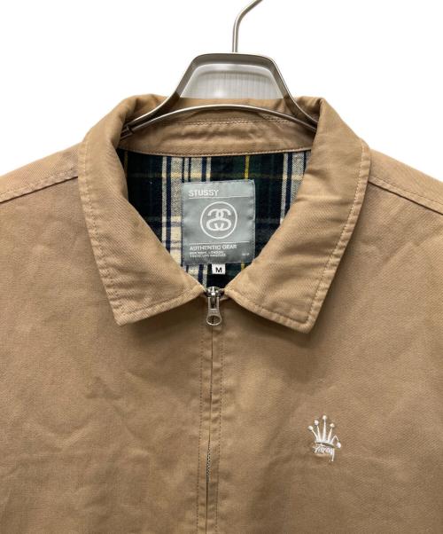 stussy（ステューシー）stussy (ステューシー) 折れクラウンジップジャケット ベージュ サイズ:Ｍの古着・服飾アイテム