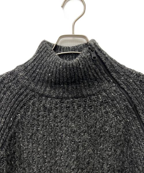 BAL（バル）BAL (バル) リンクジャカード編みハイネックジップセーター グレー サイズ:３の古着・服飾アイテム