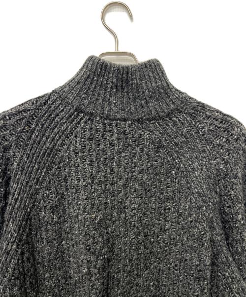 BAL（バル）BAL (バル) リンクジャカード編みハイネックジップセーター グレー サイズ:３の古着・服飾アイテム