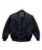 SPIEWAK×BALスピワック×バル）の古着「DOUBLE ZIP BOMBER JACKET」｜ブラック