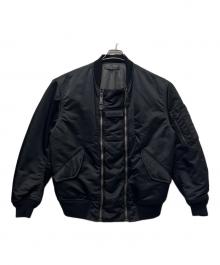 SPIEWAK×BAL（スピワック×バル）の古着「DOUBLE ZIP BOMBER JACKET」｜ブラック