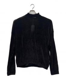 SASQUATCHfabrix.（サスクワッチファブリックス）の古着「SHINY VELOUR MOCKNECK」｜レッド