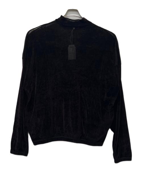 SASQUATCHfabrix.（サスクワッチファブリックス）SASQUATCHfabrix. (サスクワッチファブリックス) SHINY VELOUR MOCKNECK レッド サイズ:Ｌの古着・服飾アイテム