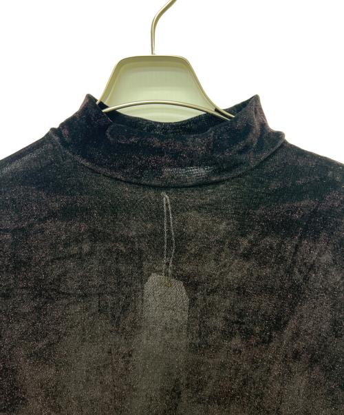 SASQUATCHfabrix.（サスクワッチファブリックス）SASQUATCHfabrix. (サスクワッチファブリックス) SHINY VELOUR MOCKNECK レッド サイズ:Ｌの古着・服飾アイテム