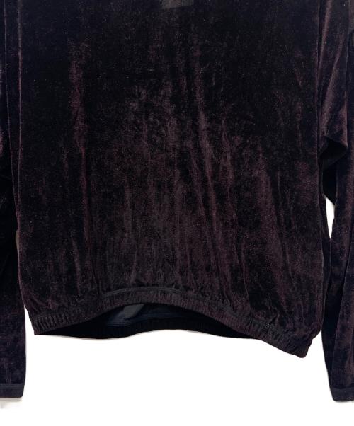 SASQUATCHfabrix.（サスクワッチファブリックス）SASQUATCHfabrix. (サスクワッチファブリックス) SHINY VELOUR MOCKNECK レッド サイズ:Ｌの古着・服飾アイテム