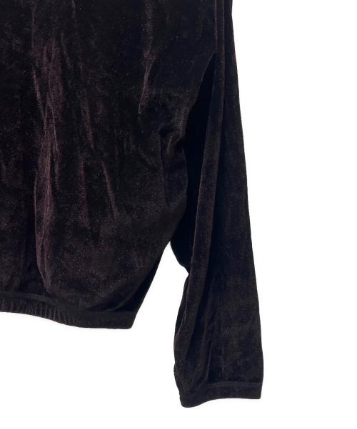 SASQUATCHfabrix.（サスクワッチファブリックス）SASQUATCHfabrix. (サスクワッチファブリックス) SHINY VELOUR MOCKNECK レッド サイズ:Ｌの古着・服飾アイテム