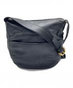 LOEWEロエベ）の古着「アナグラム レザーショルダーバッグ」｜ブラック
