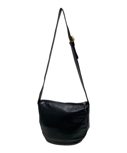 LOEWE（ロエベ）LOEWE (ロエベ) アナグラム レザーショルダーバッグ ブラックの古着・服飾アイテム