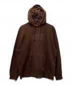 stussyステューシー）の古着「プルオーバーパーカー」｜ブラウン