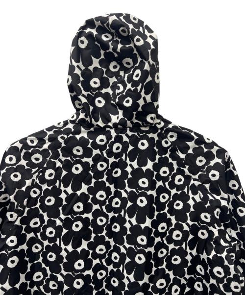 marimekko（マリメッコ）marimekko (マリメッコ) ナイロンコート ブラック×ホワイト サイズ:Ｓの古着・服飾アイテム