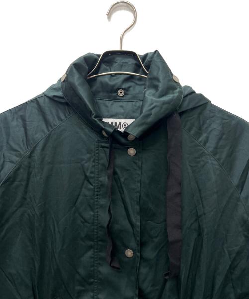 MM6 Maison Margiela（エムエムシックスメゾンマルジェラ）MM6 Maison Margiela (エムエムシックスメゾンマルジェラ) フーデッドコート グリーン サイズ:３８の古着・服飾アイテム