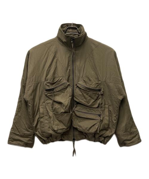 HUMIS（ヒューミス）HUMIS (ヒューミス) DEFORMATION MILITARY PIVOTSLEEVE BLOUSON ブラウン サイズ:Ｍの古着・服飾アイテム
