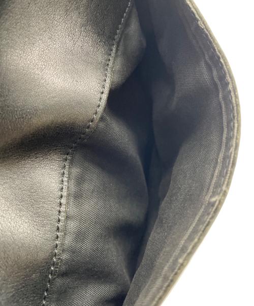 Yohji Yamamoto pour homme（ヨウジヤマモト プールオム）Yohji Yamamoto pour homme (ヨウジヤマモト プールオム) レザーショルダーバッグ ブラックの古着・服飾アイテム