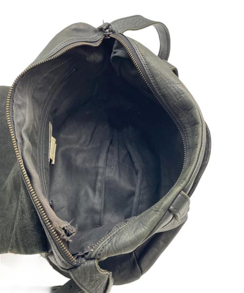 Yohji Yamamoto pour homme（ヨウジヤマモト プールオム）Yohji Yamamoto pour homme (ヨウジヤマモト プールオム) レザーショルダーバッグ ブラックの古着・服飾アイテム