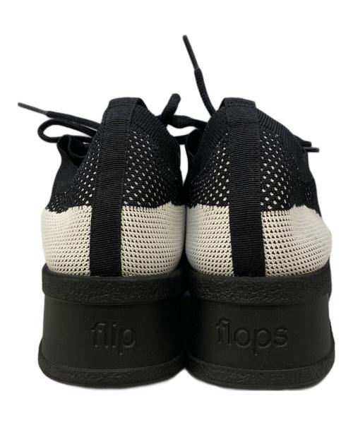 Mikio Sakabe（ミキオサカベ）MIKIO SAKABE (ミキオサカベ) flip flops extra light shoes　MIKIO SAKABE（ミキオサカベ）　 ブラック×ホワイト サイズ:28cmの古着・服飾アイテム
