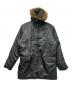 ALPHA INDUSTRIES（アルファインダストリーズ）の古着「中綿ジャケット」｜グレー