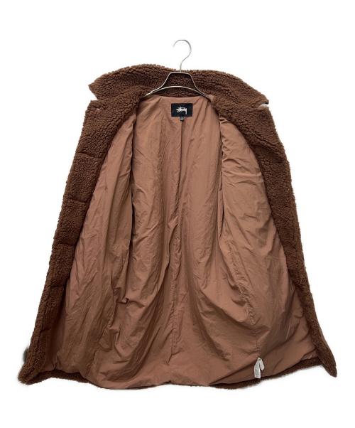 stussy（ステューシー）stussy (ステューシー) Kuna Sherpa Car Coat ブラウン サイズ:Ｓの古着・服飾アイテム