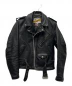 Schott PERFECTOショット パーフェクト）の古着「ダブルライダースジャケット」｜ブラック
