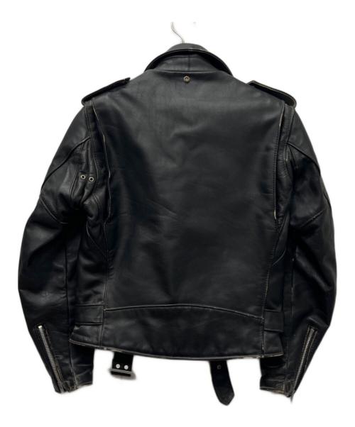 Schott PERFECTO（ショット パーフェクト）Schott PERFECTO (ショット パーフェクト) ダブルライダースジャケット ブラック サイズ:３８の古着・服飾アイテム
