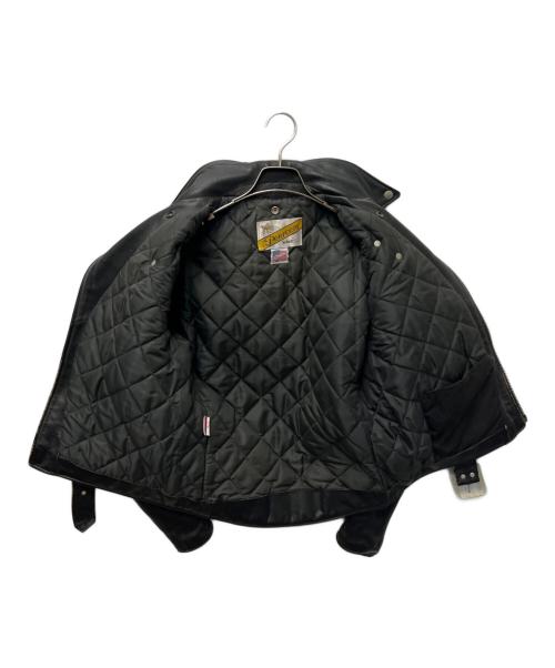 Schott PERFECTO（ショット パーフェクト）Schott PERFECTO (ショット パーフェクト) ダブルライダースジャケット ブラック サイズ:３８の古着・服飾アイテム