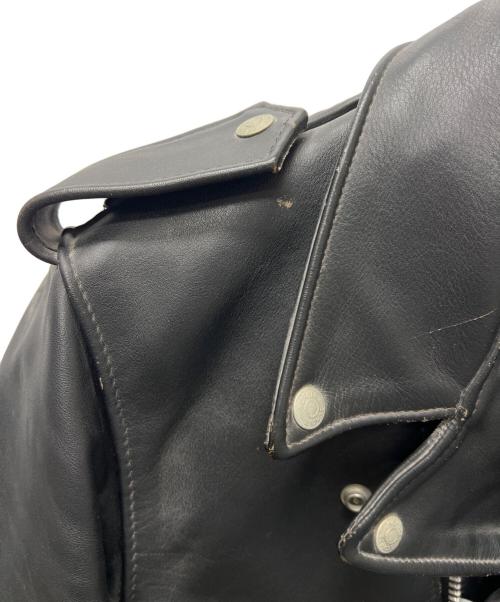 Schott PERFECTO（ショット パーフェクト）Schott PERFECTO (ショット パーフェクト) ダブルライダースジャケット ブラック サイズ:３８の古着・服飾アイテム
