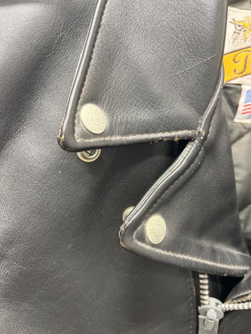 Schott PERFECTO（ショット パーフェクト）Schott PERFECTO (ショット パーフェクト) ダブルライダースジャケット ブラック サイズ:３８の古着・服飾アイテム