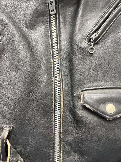 Schott PERFECTO（ショット パーフェクト）Schott PERFECTO (ショット パーフェクト) ダブルライダースジャケット ブラック サイズ:３８の古着・服飾アイテム
