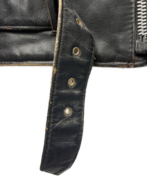 Schott PERFECTO（ショット パーフェクト）Schott PERFECTO (ショット パーフェクト) ダブルライダースジャケット ブラック サイズ:３８の古着・服飾アイテム