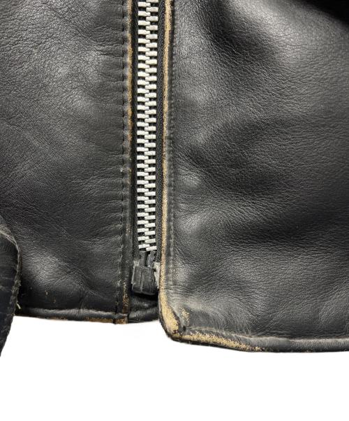 Schott PERFECTO（ショット パーフェクト）Schott PERFECTO (ショット パーフェクト) ダブルライダースジャケット ブラック サイズ:３８の古着・服飾アイテム