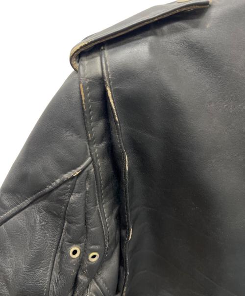 Schott PERFECTO（ショット パーフェクト）Schott PERFECTO (ショット パーフェクト) ダブルライダースジャケット ブラック サイズ:３８の古着・服飾アイテム