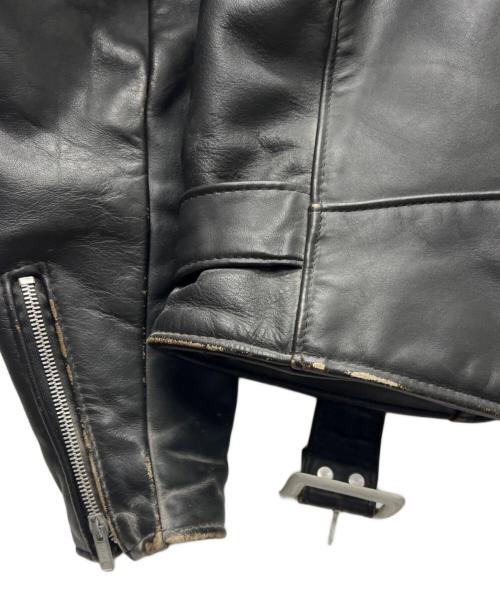 Schott PERFECTO（ショット パーフェクト）Schott PERFECTO (ショット パーフェクト) ダブルライダースジャケット ブラック サイズ:３８の古着・服飾アイテム