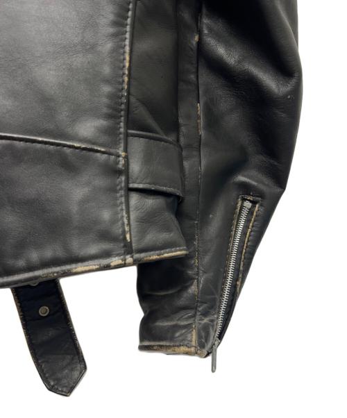 Schott PERFECTO（ショット パーフェクト）Schott PERFECTO (ショット パーフェクト) ダブルライダースジャケット ブラック サイズ:３８の古着・服飾アイテム