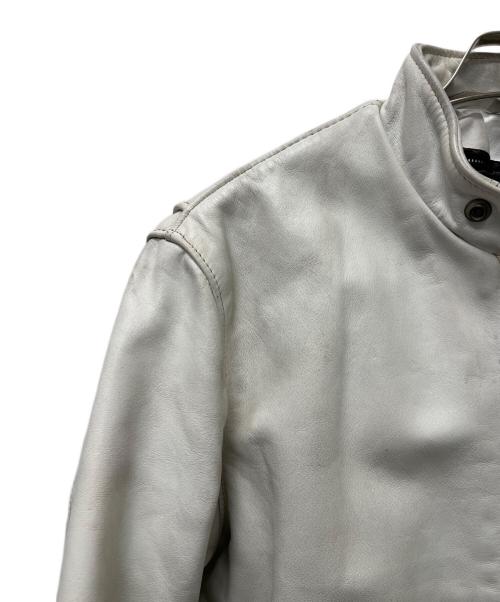 Schott（ショット）Schott (ショット) シングルライダースジャケット ホワイト サイズ:３８の古着・服飾アイテム