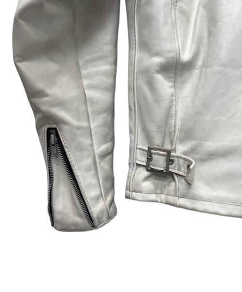 Schott（ショット）Schott (ショット) シングルライダースジャケット ホワイト サイズ:３８の古着・服飾アイテム
