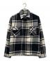 OFFWHITE（オフホワイト）の古着「STENCIL FLANNEL SHIRT」｜ホワイト×ブラック