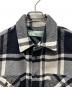 中古・古着 OFFWHITE (オフホワイト) STENCIL FLANNEL SHIRT ホワイト×ブラック サイズ:Ｍ：14000円