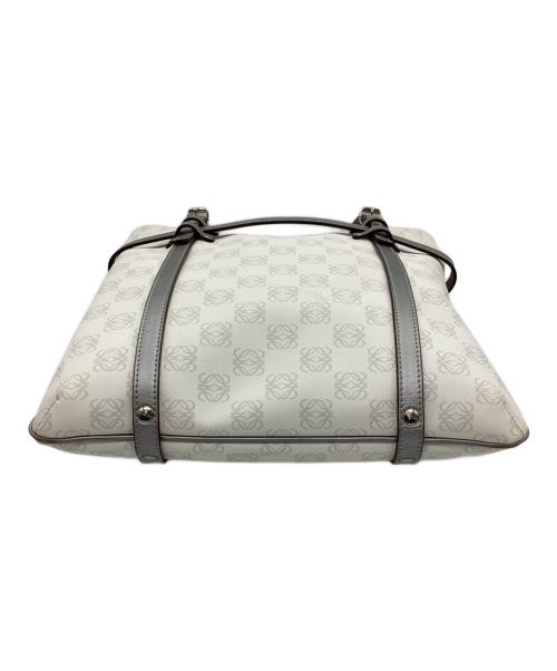 LOEWE（ロエベ）LOEWE (ロエベ) アナグラムトートバッグ ホワイト×グレーの古着・服飾アイテム