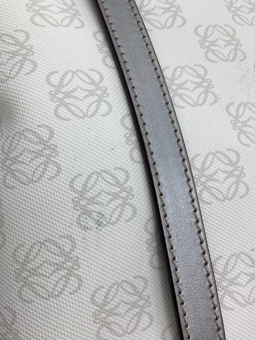 LOEWE（ロエベ）LOEWE (ロエベ) アナグラムトートバッグ ホワイト×グレーの古着・服飾アイテム