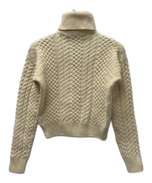 Saint Laurent Paris（サンローランパリ）Saint Laurent Paris (サンローランパリ) ケーブルタートルネックニット ホワイト サイズ:Ｓの古着・服飾アイテム