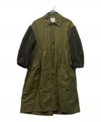 CLANEクラネ）の古着「BOA SLEEVE MODS COAT」｜オリーブ