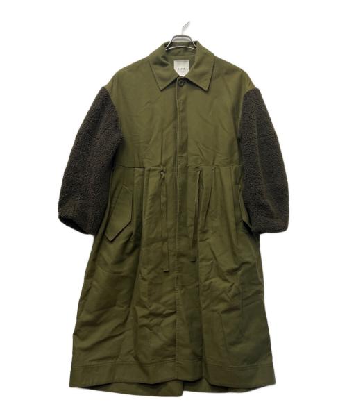 CLANE（クラネ）CLANE (クラネ) BOA SLEEVE MODS COAT オリーブ サイズ:２の古着・服飾アイテム