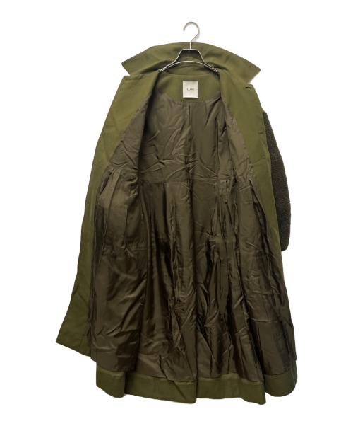 CLANE（クラネ）CLANE (クラネ) BOA SLEEVE MODS COAT オリーブ サイズ:２の古着・服飾アイテム
