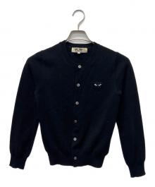 PLAY COMME des GARCONS（プレイコムデギャルソン）の古着「ハートロゴワッペンカーディガン」｜ブラック