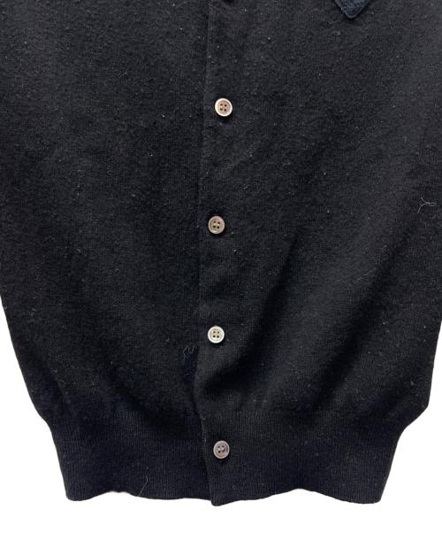 PLAY COMME des GARCONS（プレイコムデギャルソン）PLAY COMME des GARCONS (プレイコムデギャルソン) ハートロゴワッペンカーディガン ブラック サイズ:Ｓの古着・服飾アイテム