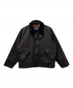 Barbourバブアー）の古着「トランスポートワックス ショート ジャケット」｜ブラウン