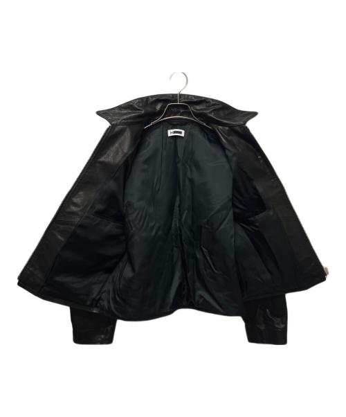 H BEAUTY&YOUTH（エイチ ビューティー&ユース）H BEAUTY&YOUTH (エイチ ビューティー&ユース) COW LEATHER ZIP JACKET  ブラック サイズ:Ｓの古着・服飾アイテム