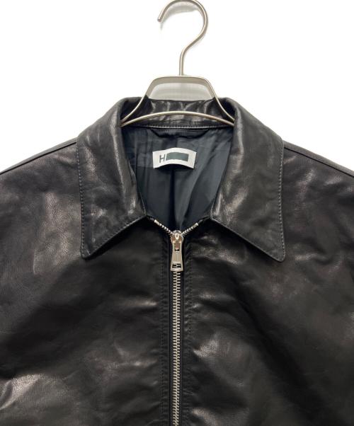 H BEAUTY&YOUTH（エイチ ビューティー&ユース）H BEAUTY&YOUTH (エイチ ビューティー&ユース) COW LEATHER ZIP JACKET  ブラック サイズ:Ｓの古着・服飾アイテム
