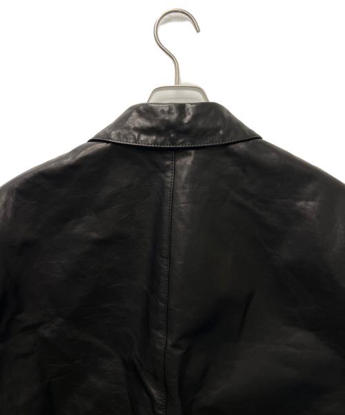 H BEAUTY&YOUTH（エイチ ビューティー&ユース）H BEAUTY&YOUTH (エイチ ビューティー&ユース) COW LEATHER ZIP JACKET  ブラック サイズ:Ｓの古着・服飾アイテム