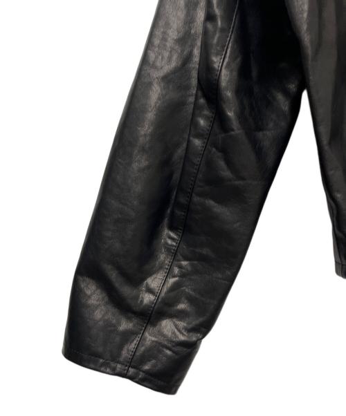 H BEAUTY&YOUTH（エイチ ビューティー&ユース）H BEAUTY&YOUTH (エイチ ビューティー&ユース) COW LEATHER ZIP JACKET  ブラック サイズ:Ｓの古着・服飾アイテム